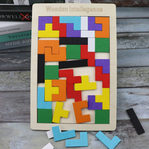 ⁦Puzzle color لعبة بازل تركيب خشبية⁩ - الصورة ⁦3⁩