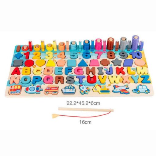 Educational wooden board for kids
