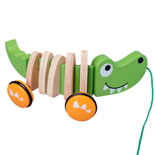 Cartoon tractors animals - crocodile