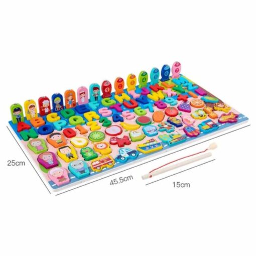 ⁦Educational wooden board for kids 2⁩ - الصورة ⁦2⁩