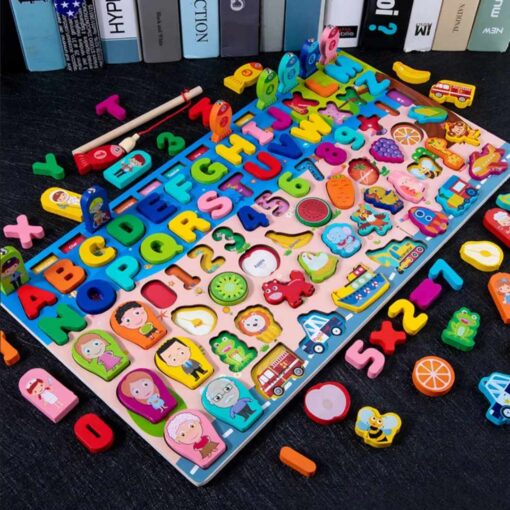 ⁦Educational wooden board for kids 2⁩ - الصورة ⁦4⁩