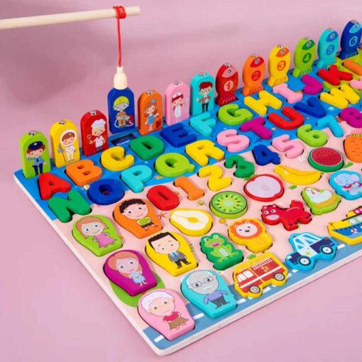 ⁦Educational wooden board for kids 2⁩ - الصورة ⁦5⁩