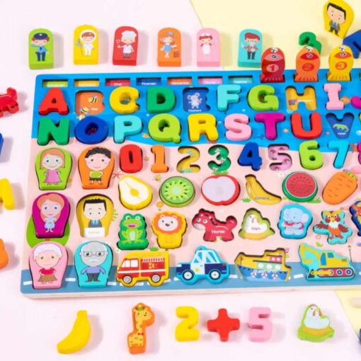 ⁦Educational wooden board for kids 2⁩ - الصورة ⁦9⁩