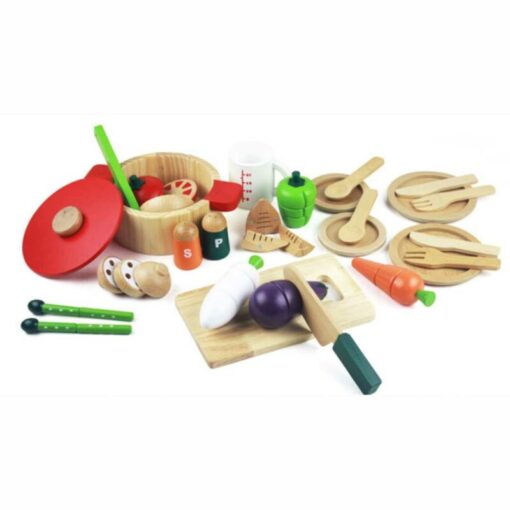 ⁦wooden cutting set⁩ - الصورة ⁦4⁩