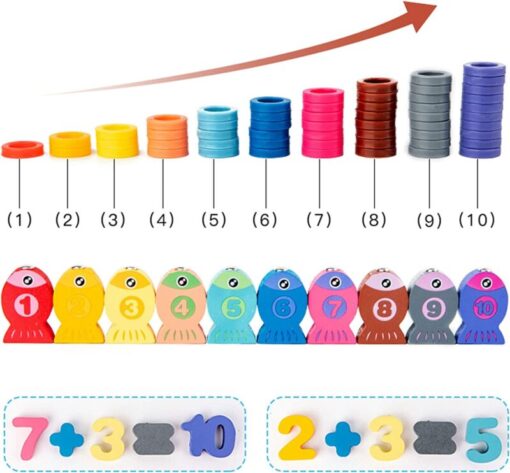 ⁦Educational wooden board for kids 2⁩ - الصورة ⁦7⁩