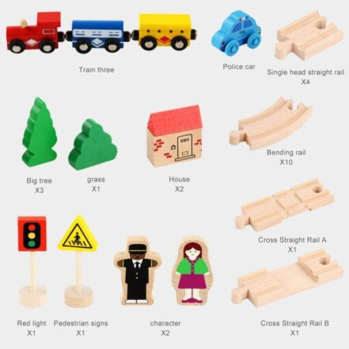 ⁦Wooden Train DIY Assembly⁩ - الصورة ⁦7⁩