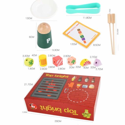 ⁦barbecue simulation wooden toy⁩ - الصورة ⁦10⁩