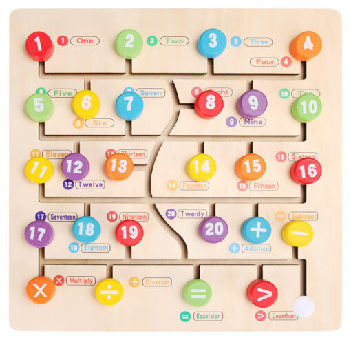 ⁦Wooden numbers and letters maze⁩ - الصورة ⁦3⁩