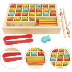Alternative view of Wooden Multifunctional Fishing Learning Box
