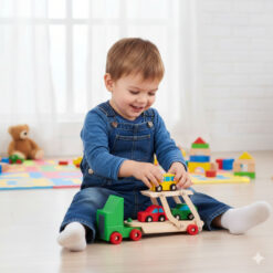 wooden car track