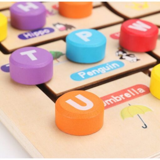 ⁦Wooden numbers and letters maze⁩ - الصورة ⁦4⁩