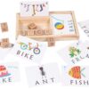 English Cardboard Puzzle Word Spelling Game