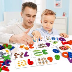 Wooden Early Education  ABC  Letter Cards 72 pcs
