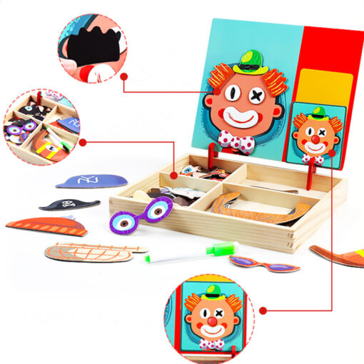 Magnetic Dress up,Crazy Face double sided - Image 3