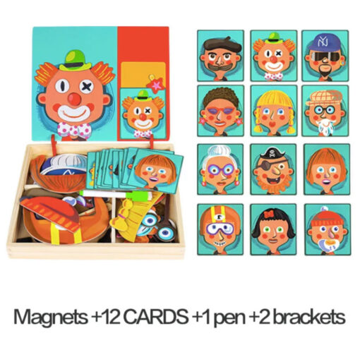 Magnetic Dress up,Crazy Face double sided - Image 4