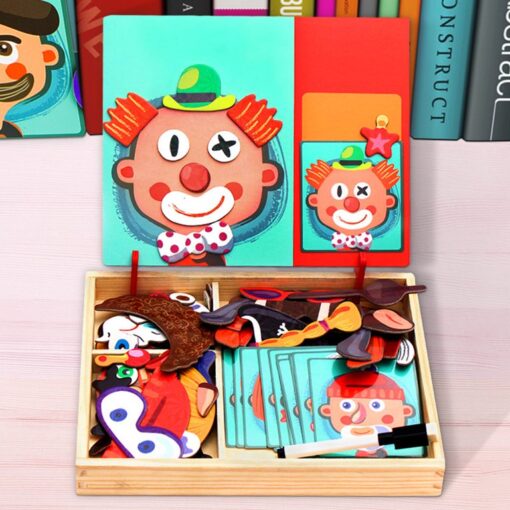 Magnetic Dress up,Crazy Face double sided - Image 2
