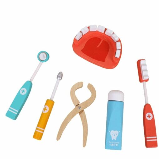 ⁦wooden simulation  dentist toy combination⁩ - الصورة ⁦3⁩