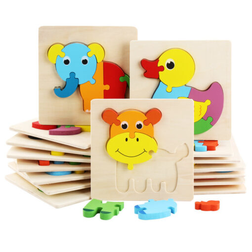 ⁦5 Wooden 3D  Animal Puzzle⁩ - الصورة ⁦5⁩