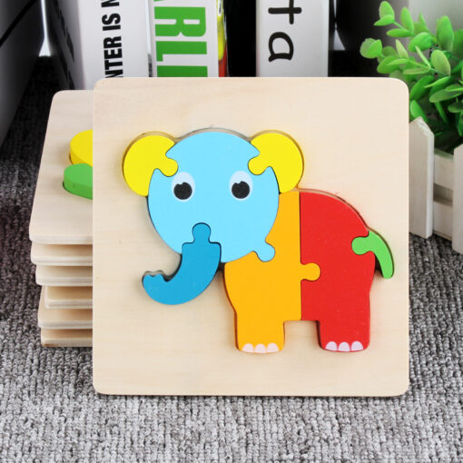 ⁦5 Wooden 3D  Animal Puzzle⁩ - الصورة ⁦12⁩