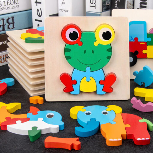 ⁦5 Wooden 3D  Animal Puzzle⁩ - الصورة ⁦8⁩