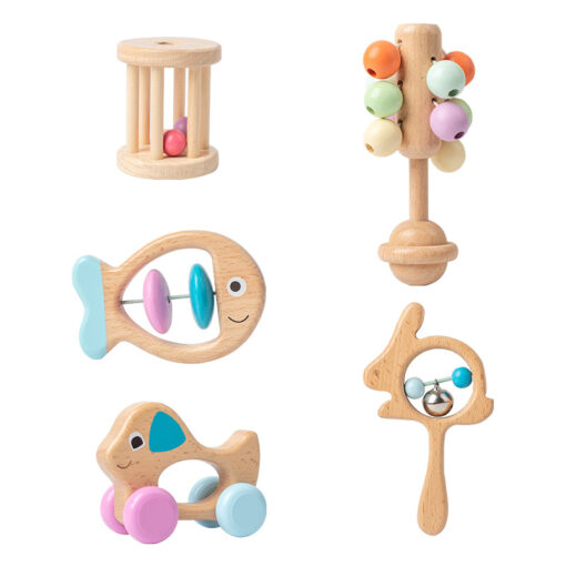⁦Baby Wooden Rattle⁩ - الصورة ⁦2⁩