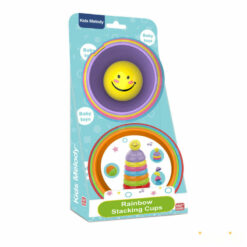 Alternative view of Rainbow Stacking Cups – Developmental Toy