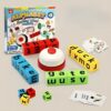 Alphabet spelling game plastic