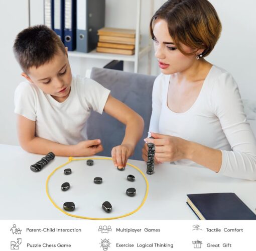 ⁦Magnetic Chess Game 40 pcs⁩ - الصورة ⁦5⁩
