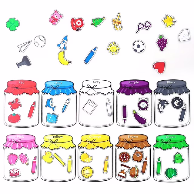 ⁦Magnetic Color Sorting Toy 10 color⁩ - الصورة ⁦8⁩