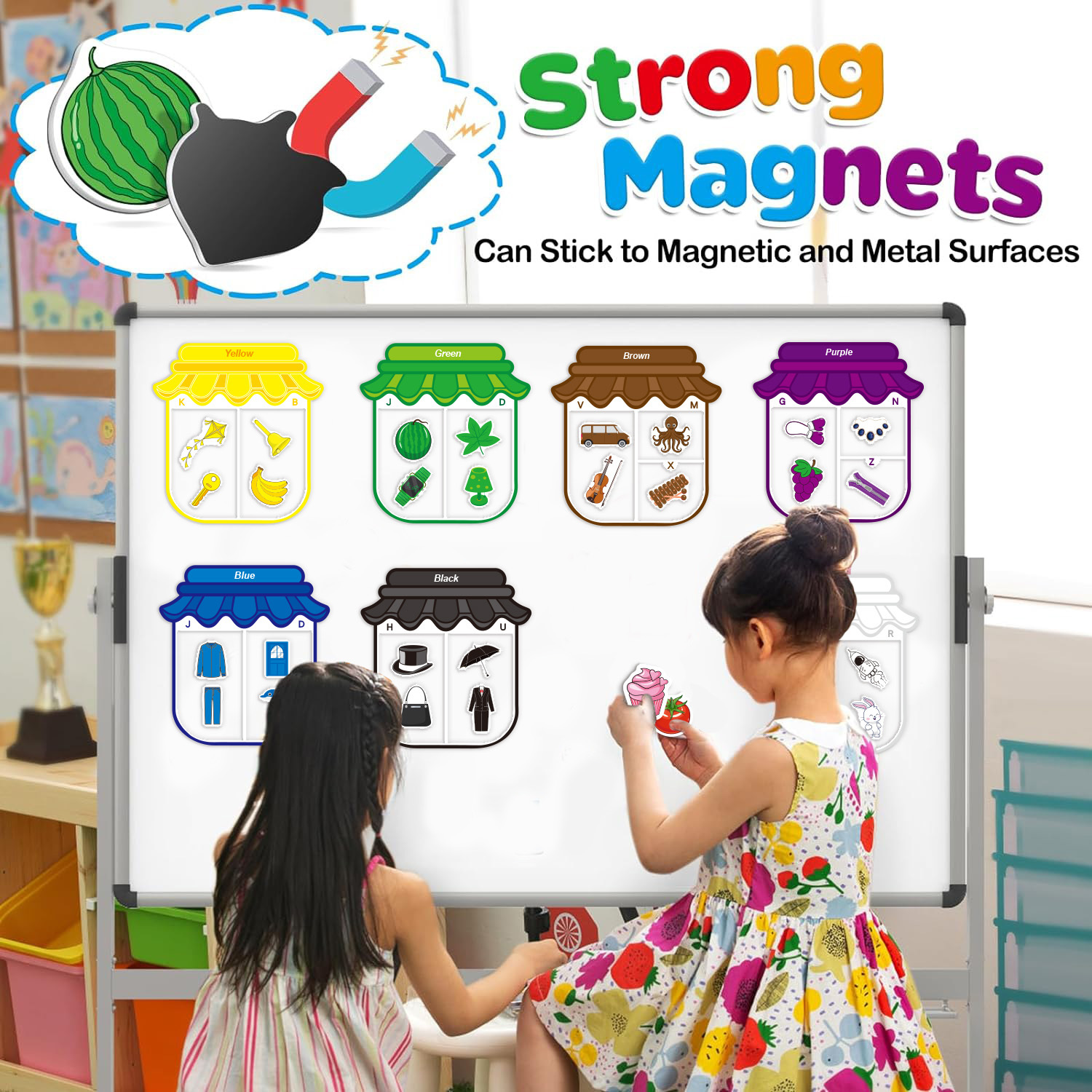 Magnetic Color Sorting Toy LARGE 11 color - الصورة 8