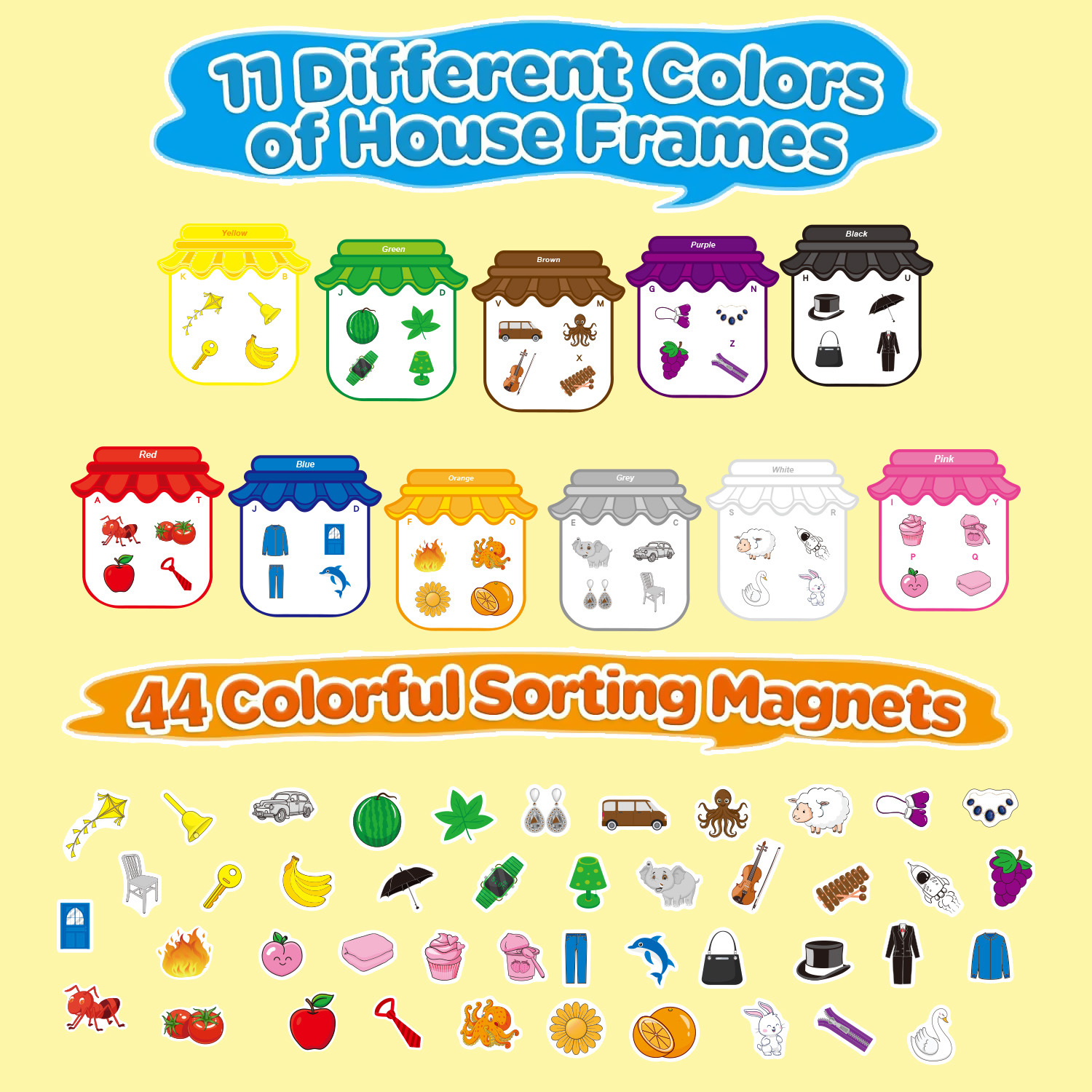 Magnetic Color Sorting Toy LARGE 11 color - الصورة 9