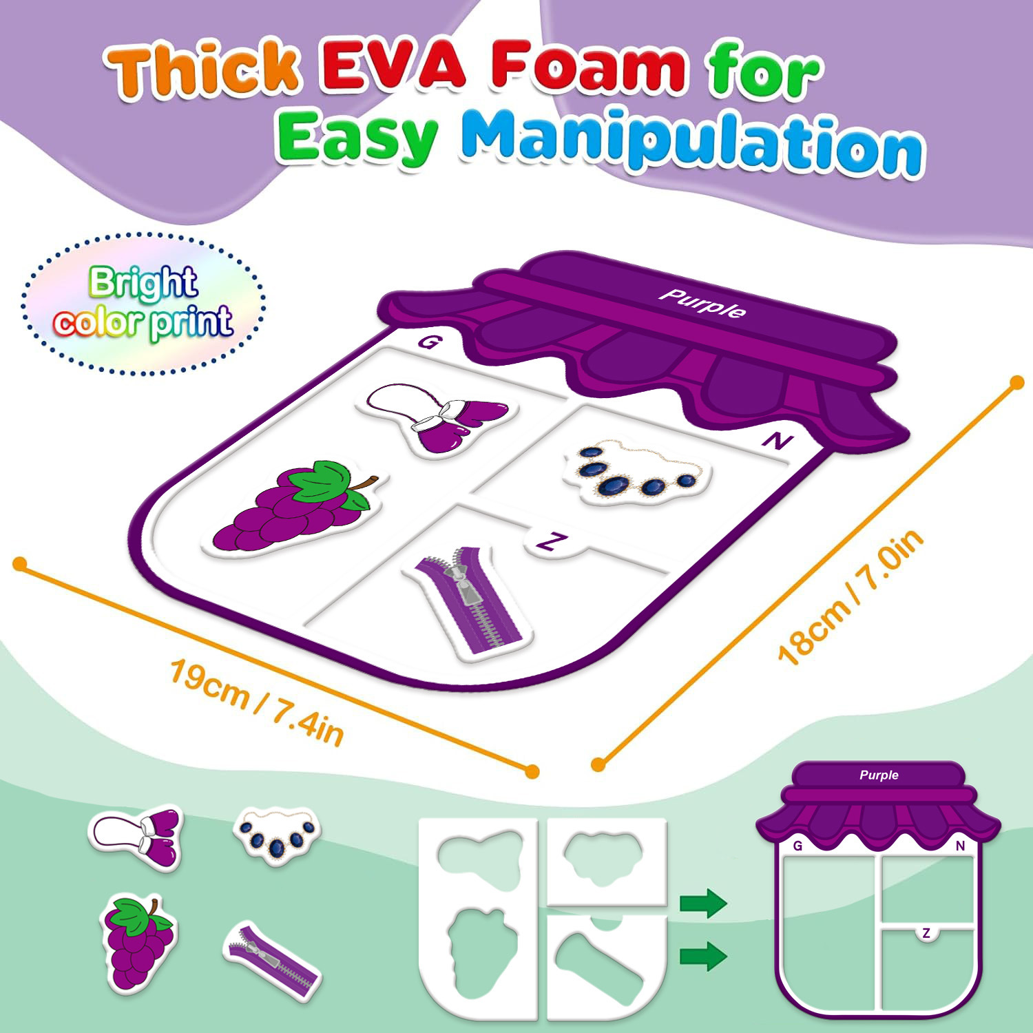 Magnetic Color Sorting Toy LARGE 11 color - الصورة 5